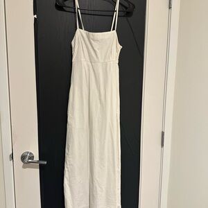 Abercrombie and Fitch Linen White Maxi Dress